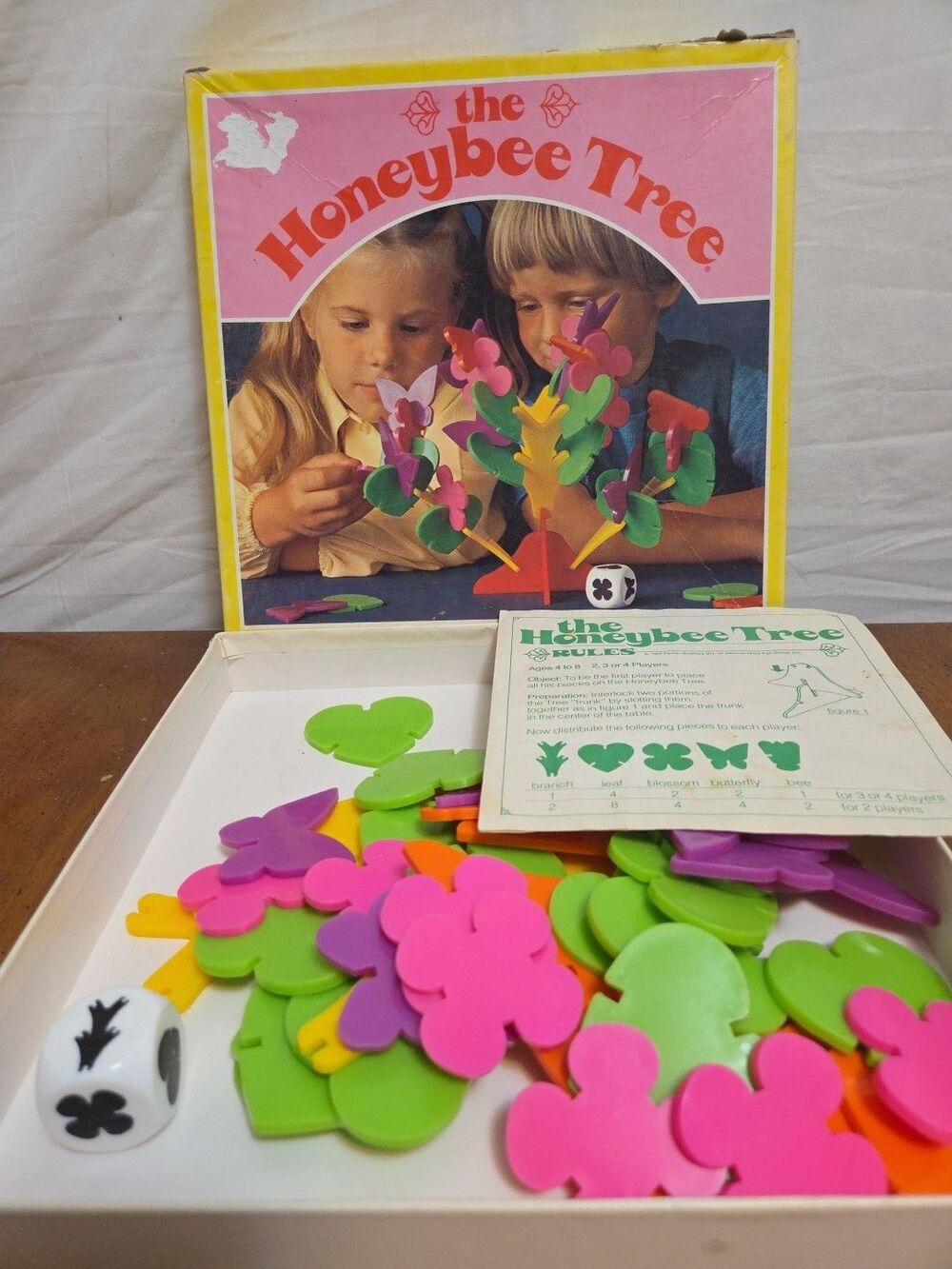 The Honey Bee Tree Shape Game Complete A Parker Game No. 141 Vintage 1973